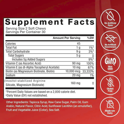 Hair Growth Candy Soft Chews